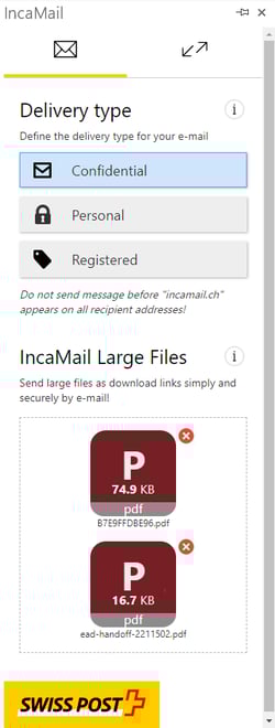 Sending large files up to 1 GB Sending large files up to 1 GB