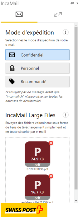 Envoi de gros fichiers jusqu’à 1 Go
